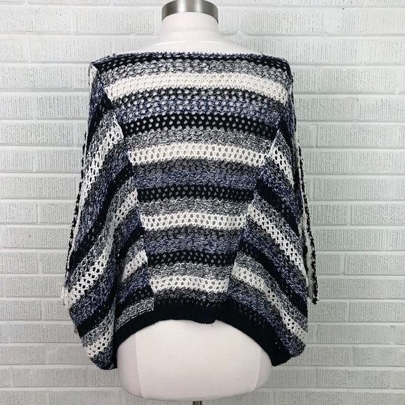 Free People Chunky Oversized Crop Stripe Sweater - Picture 3 of 8